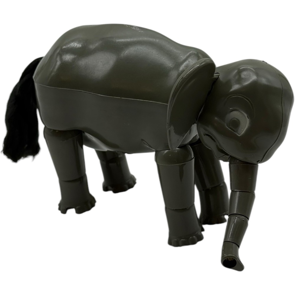 Revell Wild Zoo Elephant Articulated Plastic Animal Figure Vintage Toy